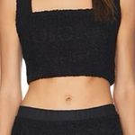 Agua Bendita Kosia Knitted Top in Black Photo 0