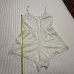 Frederick's of Hollywood Frederick’s Of Hollywood White Floral Lace Romper Lingerie Sz L Large Photo 1
