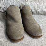 Steve Madden  Taupe Tan Connr Leather Suede Ankle Bootie Size 6.5 Side Zip Photo 2