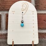 8mm Navajo Style Pearl with Faux Turquoise Necklace and Earring Set Blue Photo 2