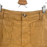 Anthropologie Maeve Colette Linen Crop Wide-Leg Pants Camel Tan Size 30 Photo 3