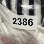 White and Black Striped Knit‎ Top Size M Photo 3