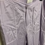 Anthropologie By Palazzo Utility Pants Cargo Wide Leg Lilac Purple Pull On Sz 10 Photo 8