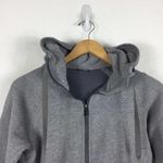 Lululemon Fleece Please Hoodie Heathered Speckled Medium Grey Size 6 Photo 3