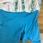 Lucky In Love Skirt Skort Small Green Blue Pattern Tennis Pickleball Shorts Photo 4