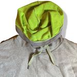 Roxy Women’s Brand Neon Green & Gray Cowl Neck Hoodie Size Medium Photo 1
