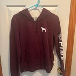 Victoria's Secret  PINK Burgundy Sweatshirt Photo 0
