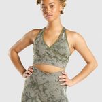 Gymshark Adapt Camo Seamless Sports Bra in Green Photo 4