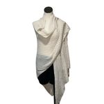 ZARA NWT RIPPED KNIT CAPE Cardigan Neck Warmer Photo 4