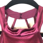 Crystal Doll  Size 7 Sleeveless Caged Neck & Back Satin Finish Dress Photo 2