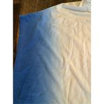 Garnet Hill  top size small short sleeve ombré cotton stretch top Photo 2