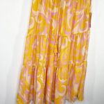 Rose + Olive Women Midi Skirt Tiered Boho Stretch Pull Retro Festival Hippie NWT Photo 0