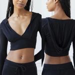 Urban Outfitters  Black Crop Hoodie Photo 1
