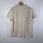 Ralph Lauren Lauren  Women's‎ 67 Appliqué Polo Shirt Beige Cream Stretch Piqué 2X Photo 2