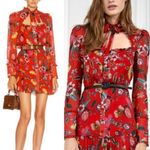 Alexis Morgana Ruffle-Tiered Floral Print Mini Dress Sz Small Photo 1