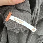 Free People  Black Split‎ Sleeve Deep V Fringe Tie extra Small XS Photo 3