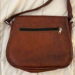 Komal's Passion Leather Brown Leather Buckle Front Crossbody Bag Photo 3