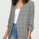Babaton Black & White Glen Plaid Power Hip Blazer Size 2 Photo 0