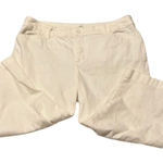 st. john's bay St John’s Bay size 14 white crop jeans with front and back pockets GUC Photo 0