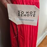 Fame and Partners  Elegant Red Maxi Dress V-Neck Formal Prom Long Wedding Ball Photo 13