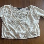 American Eagle  Crochet V-neck Top Photo 0