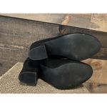 Allegra K  Chunky Heel Fur Top Ankle‎ Suede Boot Black Size 6 Photo 5