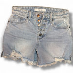 joe's jeans Light Blue Distressed Jean Shorts Size 25 Photo 0