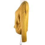 Altar'd State Sweater S/M Mustard V-Neck Cropped Super Soft Photo 10