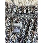 Aerie Size XL Lace Up Sweater Confetti Knit Black White Long Sleeve Chunky Cozy Photo 4