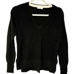 Rag and Bone  Merino Wool Black V Neck Knit Sweater Size Small Photo 0