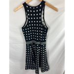 Townsen  Square Print Fit Flare Sleeveless Black White Dress Size Small Photo 5