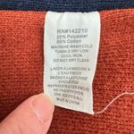 Mer Sea Burnt Orange Sleeved Fringe Heavy Knit Cotton Sweater Wrap Shawl OS Size L Photo 8