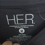 Her Universe H.E.R Black Graphic Tee with Pink Accents Photo 1