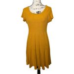 Torrid  Mini Sweater Skater‎ Dress in Golden Yellow, Size 00 Photo 2