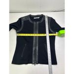 Bailey 44 Jack Pine Jacket Women’s M Black Full Zip Stretch Ponte Vegan Leather Photo 4