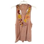 Free People  Frida Embroidered Floral Faux Wrap Tank Top Photo 8