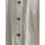 Maeve ‎ Women's 2 Anthropologie White Maxi Long Line Tunic Top Button Clean Girl Photo 2