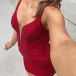 Johnathan Kayne Red Homecoming Dress Photo 3