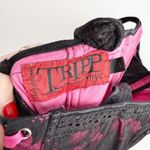 Tripp NYC [] Black Pink Y2K Floral Print Lace Hook & Eye Corset Top Size Large L Photo 10