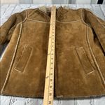Gap Vintage  2002 Y2K Camel Cognac Tan Brown Sherpa lined jacket size XS Photo 9