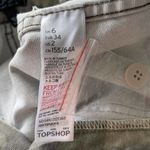 Topshop SZ 2 Camo Jeans High-Rise Green Button-Flap Pockets Wide-Leg Zip-Fly Photo 8