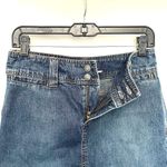 TYTE Knee Length Jean Skirt Juniors Size 3 Medium Wash Front Slit Blue Denim Photo 2