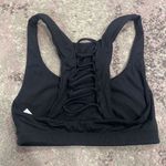 Year Of Ours  Women's Black Sports Bra Ribbed Caged Elastic Sz XS Photo 1