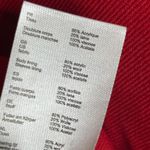 Claudie Pierlot red collarless full zip coat jacket ruffle shoulder 38 US 6 Photo 9