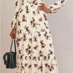 Reformation Kellie Smocked Long Sleeve Maxi Dress Sz 8 Photo 0