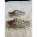 Joie  Snake Print Low Top‎ Sneakers Womens Beige Shoes size 7 Photo 2