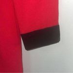 Saks 5th Avenue ✅Saks Fifth Avenue Vintage Red Vintage Long Sleeve Dress Black Velvet Trim Photo 4