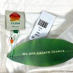 Farm Rio Crochet Detail Cotton Denim Shorts White Size 33 NWT Photo 4