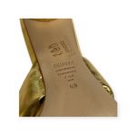 Schutz new  𒀭 Fairy High Heeled Sandal 𒀭Metallic Gold Shimmer Leather 𒀭 7.5M 𒀭 Photo 14