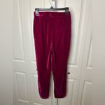 Knew One Cares Velvet Pants Fuchsia Pink High Waist Trousers New Photo 2